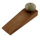 Mixed Circular Crackle Ceramic Wooden Door Stopper